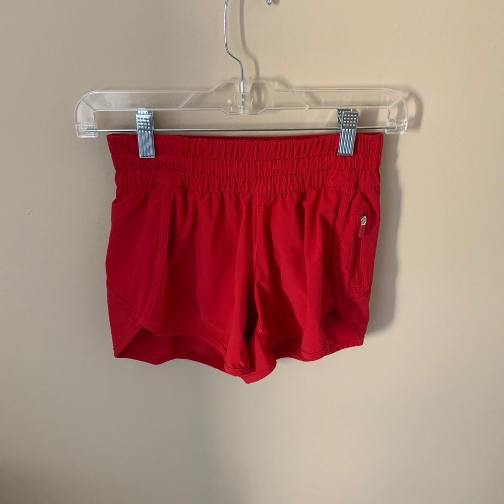 red lulu tracker shorts